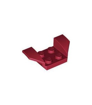 Dark Red Vehicle, Mudguard 2 x 4 with Flared Wings