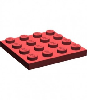 Dark Red Plate 4 x 4