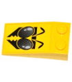Yellow Slope 18 4 x 2 with Insect Head Pattern (Sticker) - Set 8228