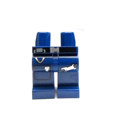 Dark Blue Hips and Legs with Gunbelt and Zippered Pocket Pattern