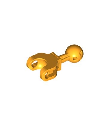 Bright Light Orange Hero Factory Arm / Leg with Ball Joint on Axle and Ball Socket, Short