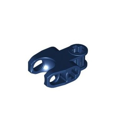 Dark Blue Technic, Axle Connector 2 x 3 with Ball Socket, Closed Sides, Squared Ends