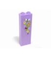 Lavender Brick 1 x 2 x 5 with Dragonfly and Flowers Pattern (Sticker) - Set 41095
