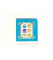 Medium Azure Tile 2 x 2 with Bakery Menu in Gold Frame with Swirls Pattern (Sticker) - Set 41101