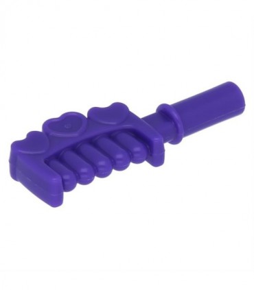 Dark Purple Friends Accessories Comb with Handle and 3 Hearts