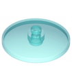 Trans-Light Blue Dish 4 x 4 Inverted (Radar) with Open Stud