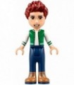 Friends Daniel, Brown Boots, Dark Blue Jeans, White and Green Top