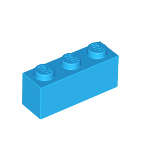 Dark Azure Brick 1 x 3