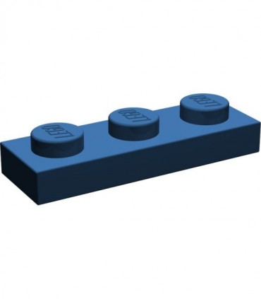 Dark Blue Plate 1 x 3