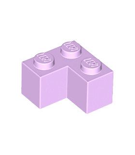 Lavender Brick 2 x 2 Corner