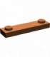 Reddish Brown Plate, Modified 1 x 4 with 2 Studs with Groove