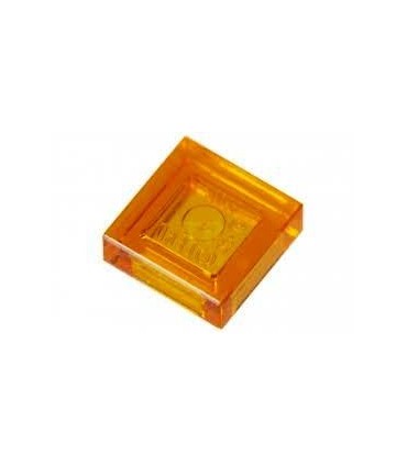 Trans-Orange Tile 1 x 1