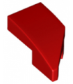 Red Wedge 2 x 1 with Stud Notch Left