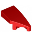 Red Wedge 2 x 1 with Stud Notch Right