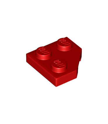 Red Wedge, Plate 2 x 2 Cut Corner