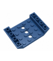 Dark Blue Slope, Inverted 45 6 x 4 Double with 4 x 4 Cutout and 3 Holes