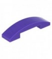 Dark Purple Slope, Curved 4 x 1 Double No Studs