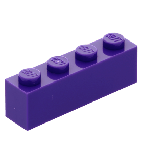 Dark Purple Brick 1 x 4