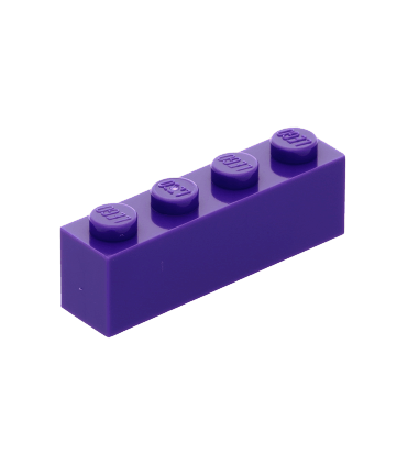 Dark Purple Brick 1 x 4