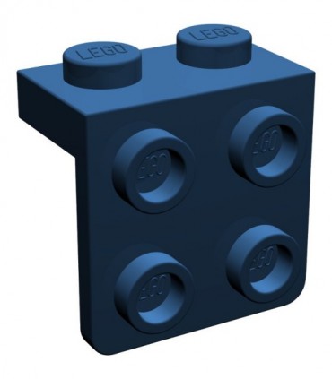 Dark Blue Bracket 1 x 2 - 2 x 2