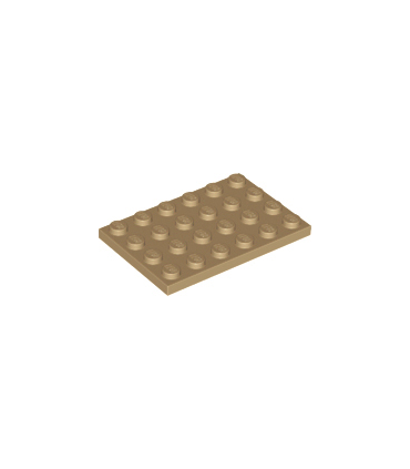 Dark Tan Plate 4 x 6