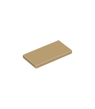 Dark Tan Tile 2 x 4