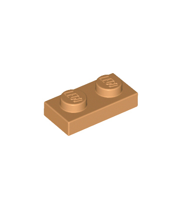 Medium Nougat Plate 1 x 2