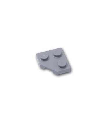 Light Bluish Gray Wedge, Plate 2 x 2 Cut Corner