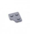Light Bluish Gray Wedge, Plate 2 x 2 Cut Corner