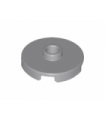 Light Bluish Gray Tile, Round 2 x 2 with Open Stud