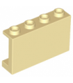 Tan Panel 1 x 4 x 2 with Side Supports - Hollow Studs