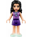 Friends Emma, Dark Purple Skirt, Medium Lavender Top, Light Aqua Shoes