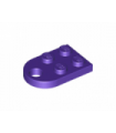 Dark Purple Plate, Modified 3 x 2 with Hole
