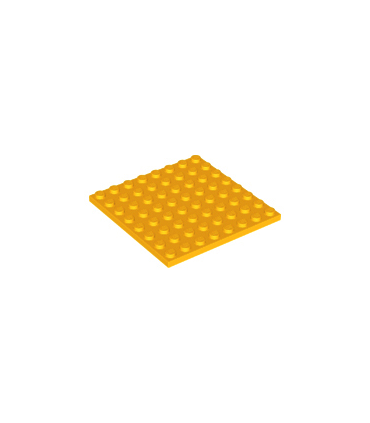 Bright Light Orange Plate 8 x 8