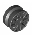 Black Wheel 11mm D. x 6mm with 8 'Y' Spokes