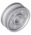 Light Bluish Gray Wheel 18mm D. x 8mm with Fake Bolts and Deep Spokes with Inner Ring