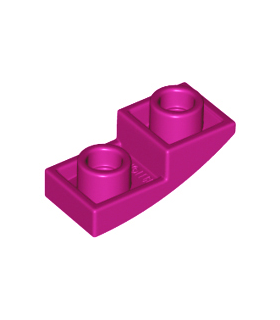 Magenta Slope, Curved 2 x 1 Inverted
