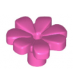 Dark Pink Friends Accessories Flower with 7 Thick Petals and Pin