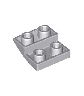 Light Bluish Gray Slope, Curved 2 x 2 Inverted