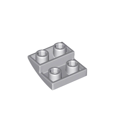 Light Bluish Gray Slope, Curved 2 x 2 Inverted
