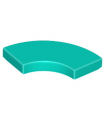 Dark Turquoise Tile, Round Corner 2 x 2 Macaroni
