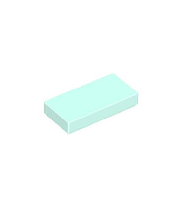 Light Aqua Tile 1 x 2