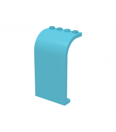 Medium Azure Panel 3 x 4 x 6 Curved Top