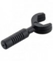 Black Minifig, Utensil Tool Open End Wrench - 6-Rib Handle