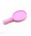 Bright Pink Friends Accessories Hand Mirror with Heart on Reverse