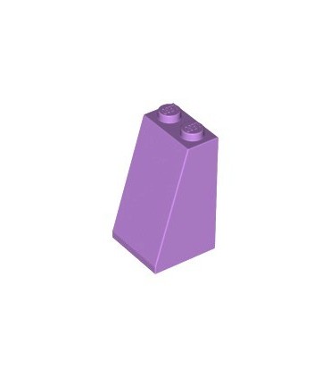 Medium Lavender Slope 75 2 x 2 x 3 - Solid Studs