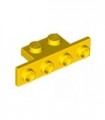 Yellow Bracket 1 x 2 - 1 x 4 with Rounded Corners