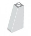 White Slope 75 2 x 1 x 3 - Hollow Stud