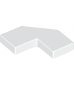 White Tile, Modified 2 x 2 Corner with Cut Corner - Facet