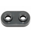 Dark Bluish Gray Plate, Modified 1 x 2 Rounded with 2 Open Studs